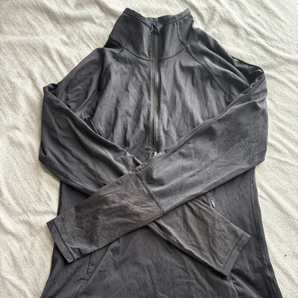 Athleta Black 1/4 Zip Jacket